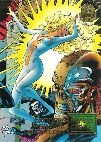Marvel Universe: Series 5 (Base Set) card 24 Dagger, Morbius and Deathlok