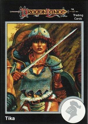 TSR 1991 Trading Cards Premier Edition Factory Set (Base Set) card 11 Dragonlance - Tika