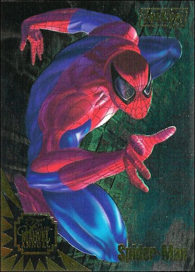 Marvel Annual Flair '95 (DuoBlast Subset) card 1 Spider-Man / Scarlet Spider