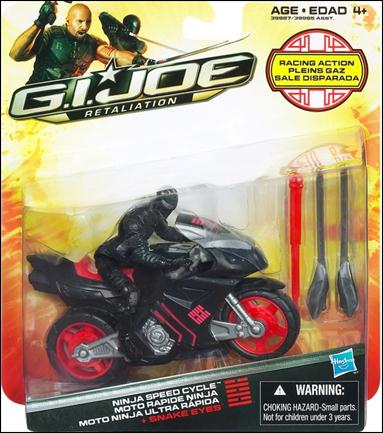 G.I. Joe: Retaliation (Alpha Class Vehicles) figure 1 Ninja Speed Cycle with Snake Eyes
