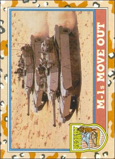 Desert Storm: Series 2 (Base Set) card 96 M-1s Move Out
