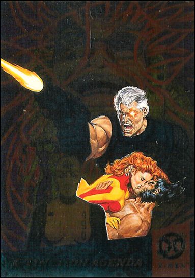 1994 Fleer Ultra X-Men (Silver X-Over Subset) card 4 X-Tinction Agenda