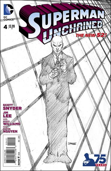 Superman Unchained issue 4-L Jim Lee 1:300 Sketch Cover