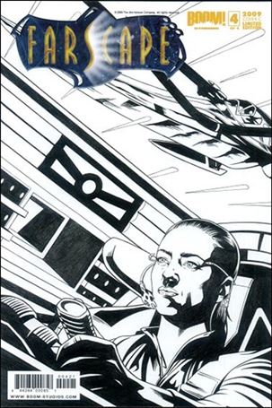 Farscape (2008) issue 4-C Joe Corroney Black and White Cover