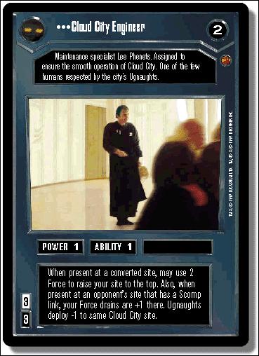 Star Wars: Cloud City Limited (Base Set) card 2 Cloud City Engineer