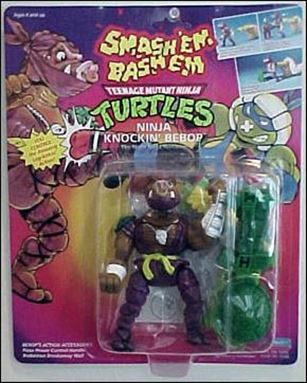 Teenage Mutant Ninja Turtles: Smash 'em Bash 'em figure 3 Ninja Knockin' Bebop