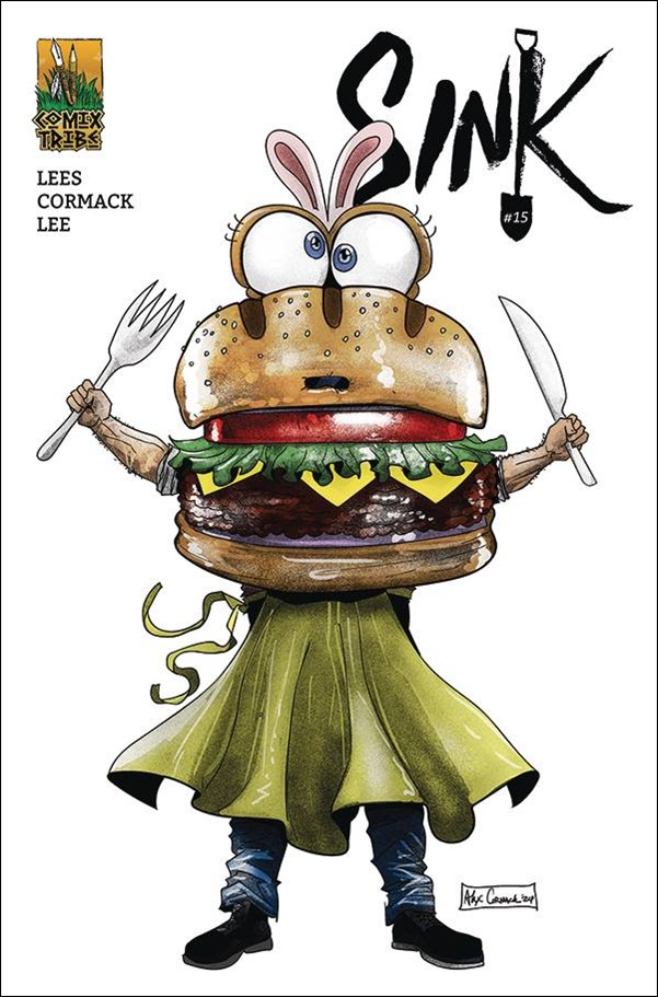 Sink issue 15 Alex Cormack "Human Hamburger" Cover