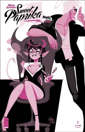Mirka Andolfo's Sweet Paprika: Black, White, & Pink issue 1-D Arthur de Pins Cover