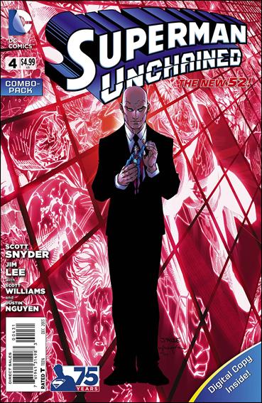 Superman Unchained issue 4-C Unbagged Jim Lee Cover Combo Pack