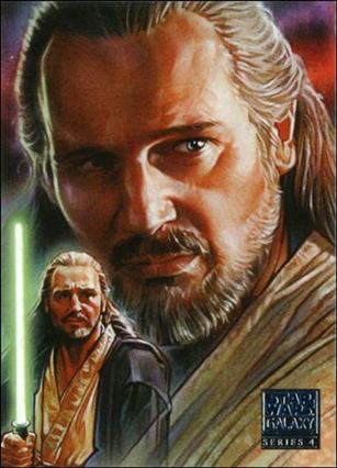 Star Wars Galaxy: Series 4 (Base Set) card 13 Qui-Gon Jinn