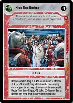 Star Wars: Third Anthology (Base Set) card 4 Echo Base Garrison