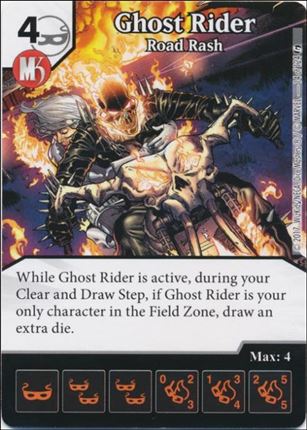 Marvel Dice Masters Guardians of the Galaxy  card 14 Ghost Rider: Road Rash