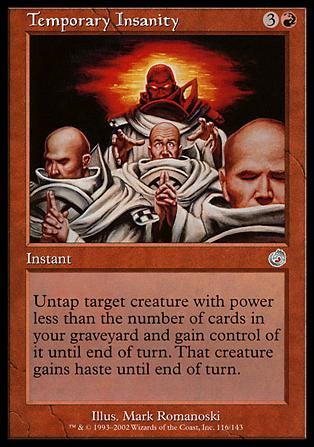 Magic the Gathering: Torment (Base Set) card 116 Temporary Insanity