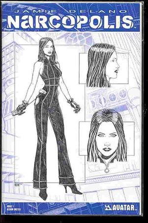 Jamie Delano's Narcopolis issue 1-C Design Sketch Cover