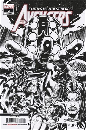 Avengers (2018/07) issue 2-G Ed McGuinness Black and White Cover (5th Printing)