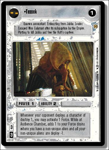 Star Wars: Jabba's Palace Limited (Base Set) card 130 Tessek