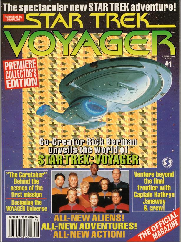 Official Star Trek: Voyager Magazine issue 1-B Hologram Cover