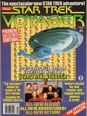 Official Star Trek: Voyager Magazine issue 1-B Hologram Cover