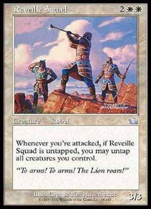 Magic the Gathering: Prophecy (Base Set) card 18 Reveille Squad