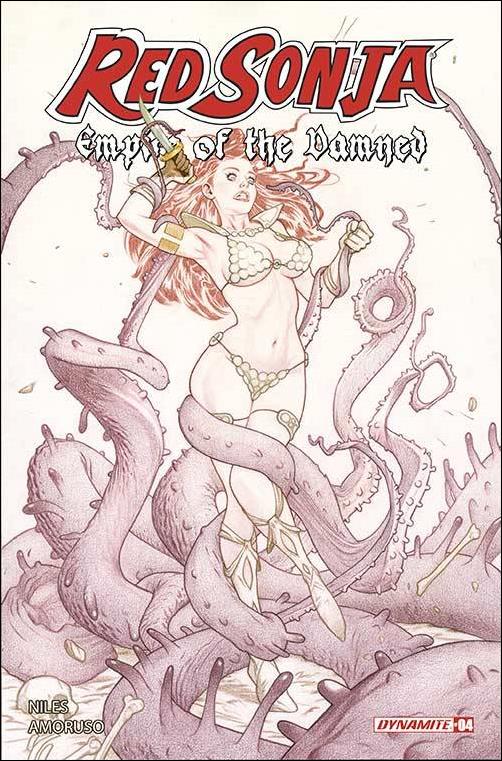 Red Sonja: Empire of the Damned issue 4-I Joshua Middleton Line Art 1:20 Cover