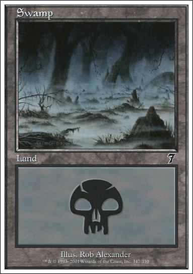 Magic the Gathering: 7th Edition (Base Set) card 347 Swamp