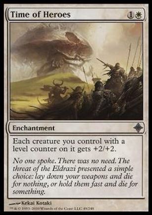 Magic the Gathering: Rise of the Eldrazi (Base Set) card 49 Time of Heroes