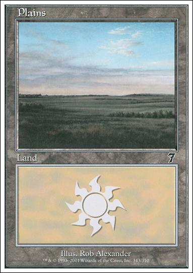 Magic the Gathering: 7th Edition (Base Set) card 343 Plains