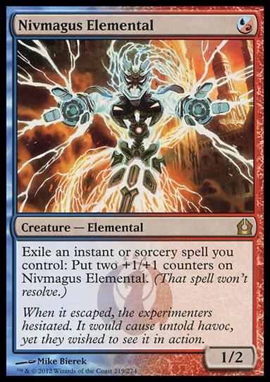 Magic the Gathering: Return to Ravnica (Base Set) card 219 Nivmagus Elemental