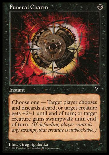 Magic the Gathering: Visions (Base Set) card 61 Funeral Charm