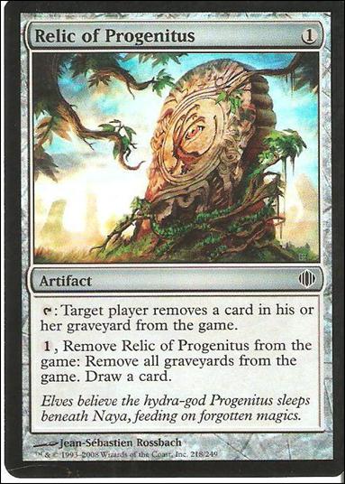 Magic the Gathering: Shards of Alara (Base Set) card 218-B Relic of Progenitus (Foil)
