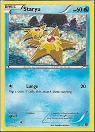 Pokemon XY: McDonald's (Promo) card 4 Staryu