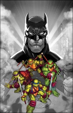 Batman/Teenage Mutant Ninja Turtles issue 1-MAB Eddie Nunez Amazing Comic Con B&W Cover 1/1000