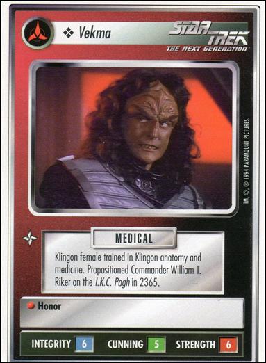 Star Trek: Premiere Unlimited (Base Set) card 288 Vekma