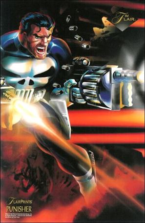 Marvel Annual Flair '94 (FlairPrints Subset) card 7 Punisher