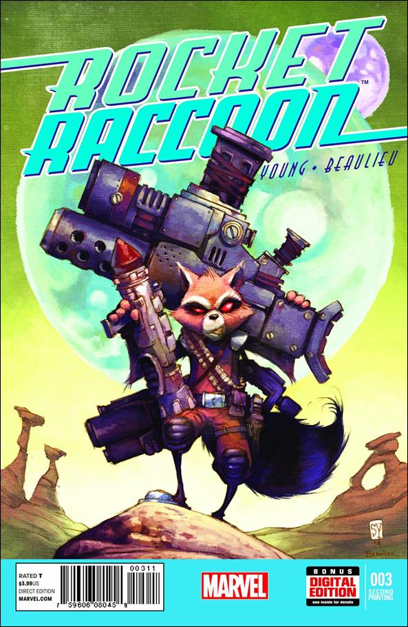 Rocket Raccoon (2014) issue 3-C Skottie Young Cover (2nd Printing)