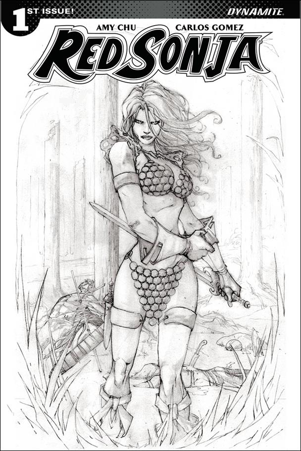 Red Sonja (2017) issue 1-H  Giuseppe Camuncoli 1:20 Black and White Cover