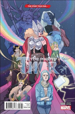 Mighty Thor (2016) issue 8-C Marguerite Sauvage Story Thus Far Cover... Cover