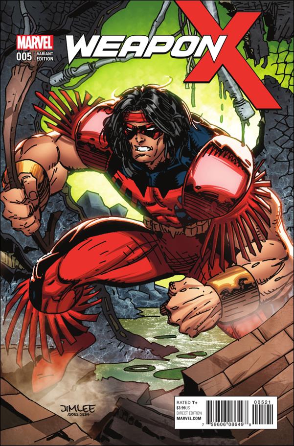 Weapon X (2017) issue 5-B Jim Lee X-Men Trading Card Cover