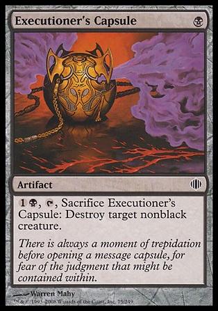 Magic the Gathering: Shards of Alara (Base Set) card 75 Executioner’s Capsule