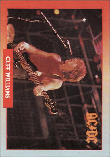 Rock Cards (Base Set) card 36 Cliff Williams