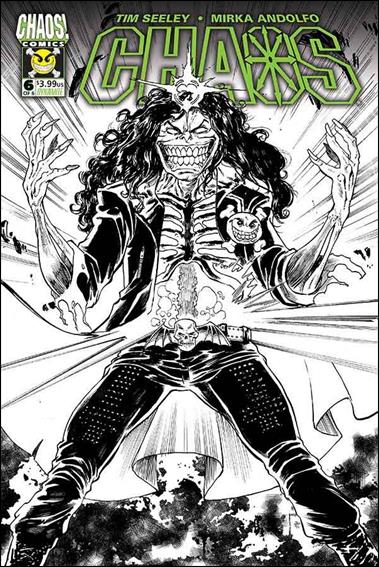 Chaos issue 6-G Tim Seeley 1:50 Black and White Cover