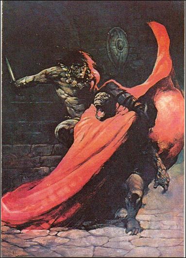 Frazetta (Base Set) card 14 Man-Ape