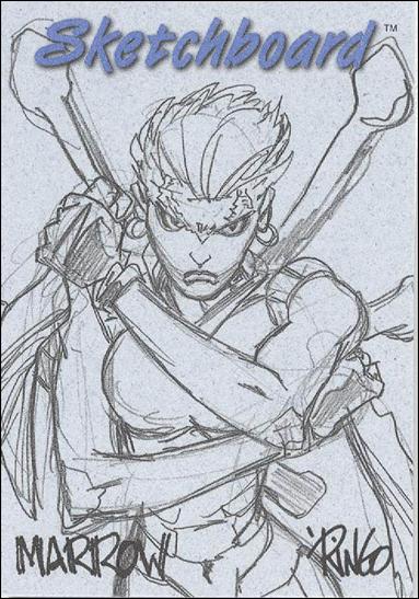 Marvel Creators Collection '98 (Sketchboard Subset) card 15 Marrow (Blue)