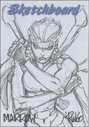 Marvel Creators Collection '98 (Sketchboard Subset) card 15 Marrow (Blue)