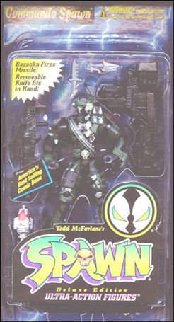 Spawn (Series  2) figure 4-B Commando Spawn Repaint (Green Trim)