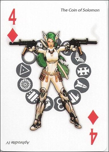 Artifacts Playing Cards (Promo) card 4 Diamonds The Coin of Solomon - Aphrodite IV