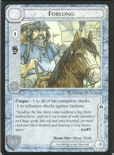 Middle-Earth: The Wizards (Base Set) card 167 Forlong
