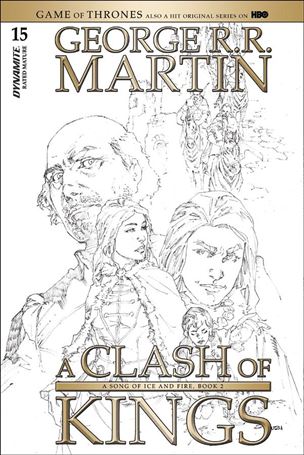 George R. R. Martin's a Clash of Kings (2017) issue 15-D Mel Rubi 1:15 Black & White Cover