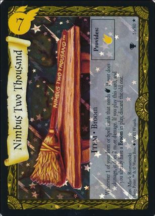 Harry Potter: Quidditch Cup (Base Set) card 16-B Nimbus Two Thousand