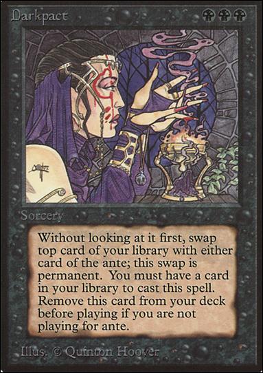 Magic the Gathering: Limited Edition Beta (Base Set) card 100 Darkpact